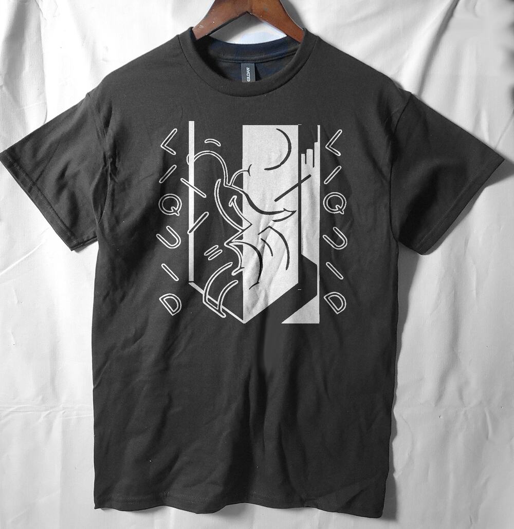 Liquid Liquid band t shirt Size Medium Black